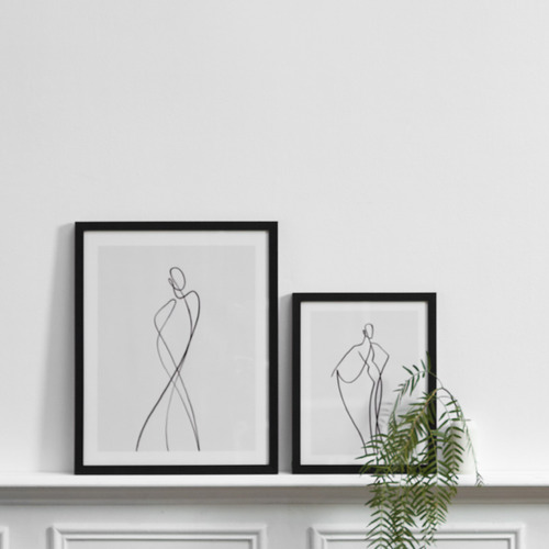 Line-Girl-1-Framed-Wall-Art-83AF-1