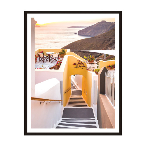 Warm Greece Framed Printed Wall Art