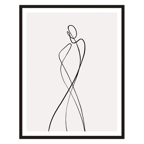 2 Piece Line Girls Gallery Wall Art Set