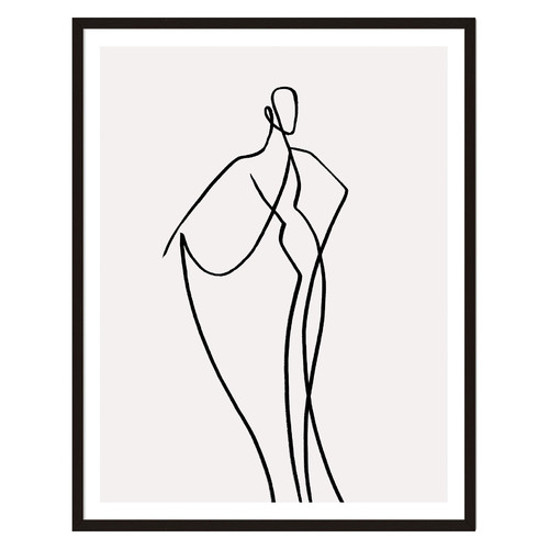 2 Piece Line Girls Gallery Wall Art Set