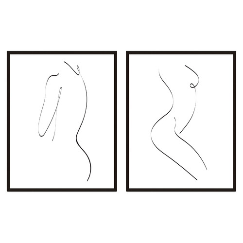 2 Piece Cali Girls Gallery Wall Art Set