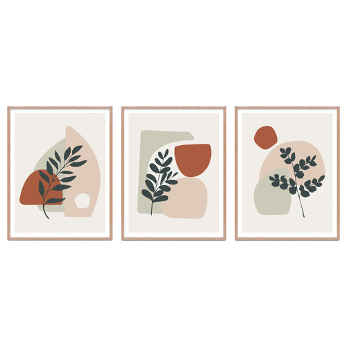 3 Piece Trio Framed Printed Wall Art Set