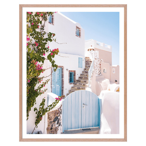 4 Piece Sunshine in Santorini Gallery Wall Art Set