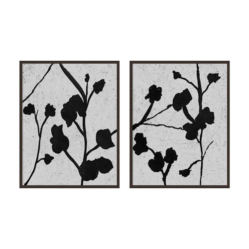 Bold Textures I Framed Printed Wall Art Diptych