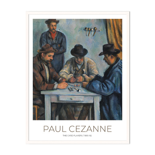 Paul Cezanne the Card Players Printed Wall Art
