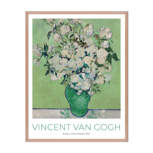 Vincent Van Gogh Roses Printed Wall Art
