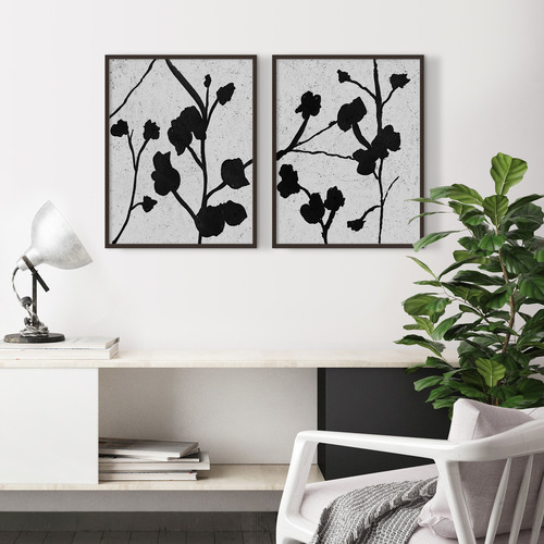 Bold Textures I Framed Printed Wall Art Diptych