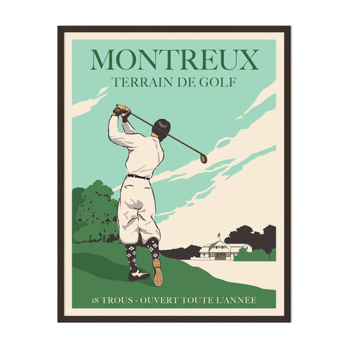 Golf Poster 2 Framed Printed Wall Art