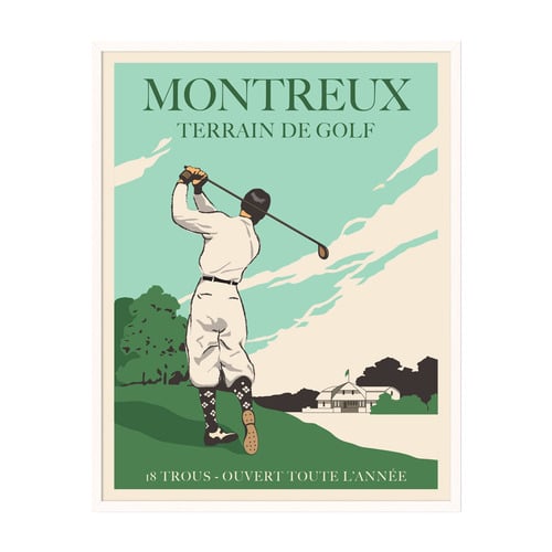 Golf Poster 2 Framed Printed Wall Art