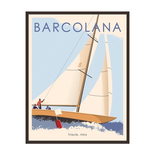 Sailing Poster 1 Framed Printed Wall Art