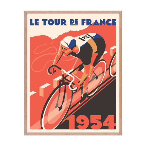 Cycling Poster 2 Framed Printed Wall Art