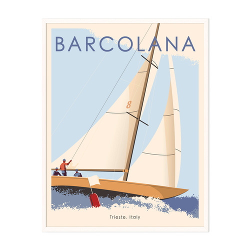 Sailing Poster 1 Framed Printed Wall Art