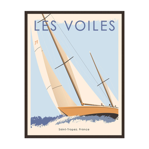 Sailing Poster 2 Framed Printed Wall Art