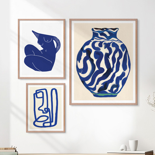 3 Piece Mediterranean Flow Wall Art Set