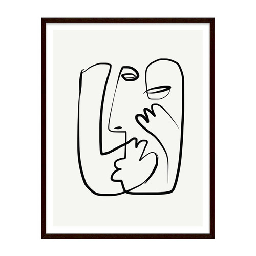 3 Piece Face in Line Wall Art Set