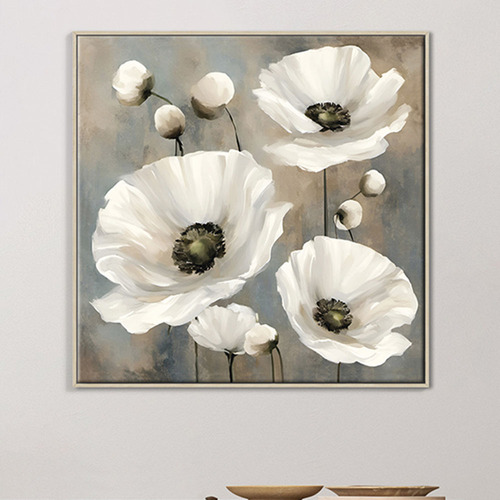 White Whispers Canvas Wall Art