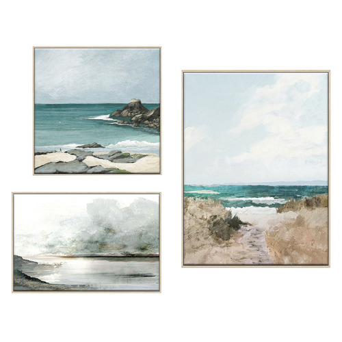 3 Piece Water Dreaming Canvas Wall Art Set