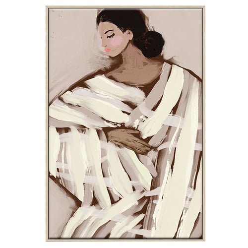 3 Piece Ivory Muse Canvas Wall Art Set