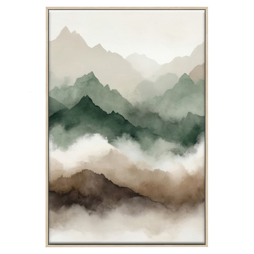 4 Piece Emerald Veil Canvas Wall Art Set