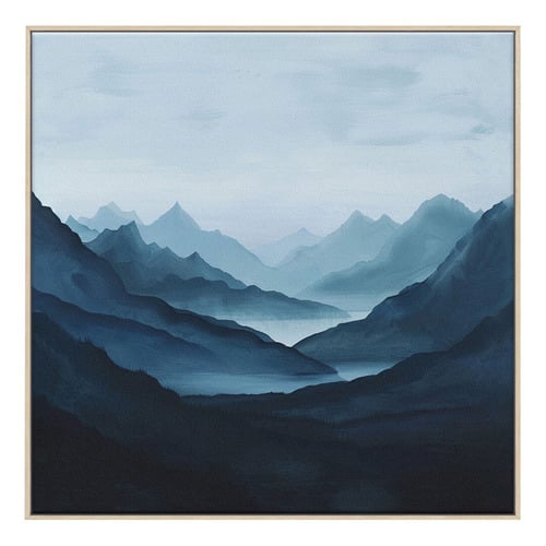 Dawn Peaks Canvas Wall Art Diptych