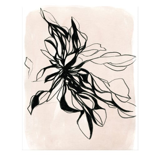 4 Piece Blush Lines Canvas Wall Art Set