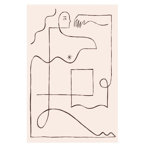 3 Piece Linear Whimsy Canvas Wall Art Set