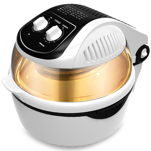 TimeTreasureHome White 10L MultiFunctional Filtered Air Fryer Temple