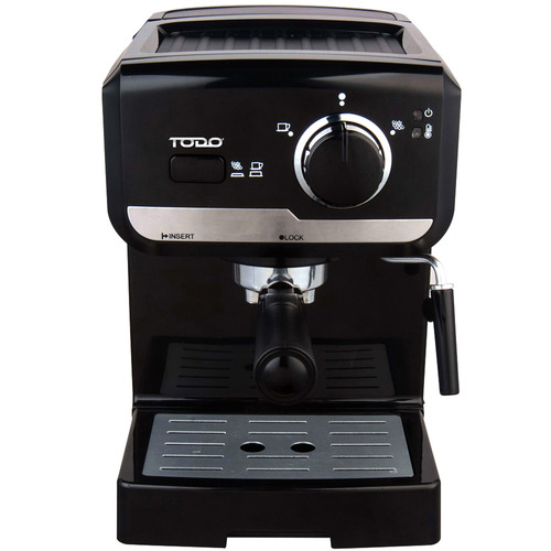 Todo Black Italian Espresso Coffee Machine Temple & ster