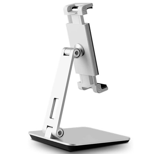Silver Foldable Aluminium Mobile Phone & Tablet Stand