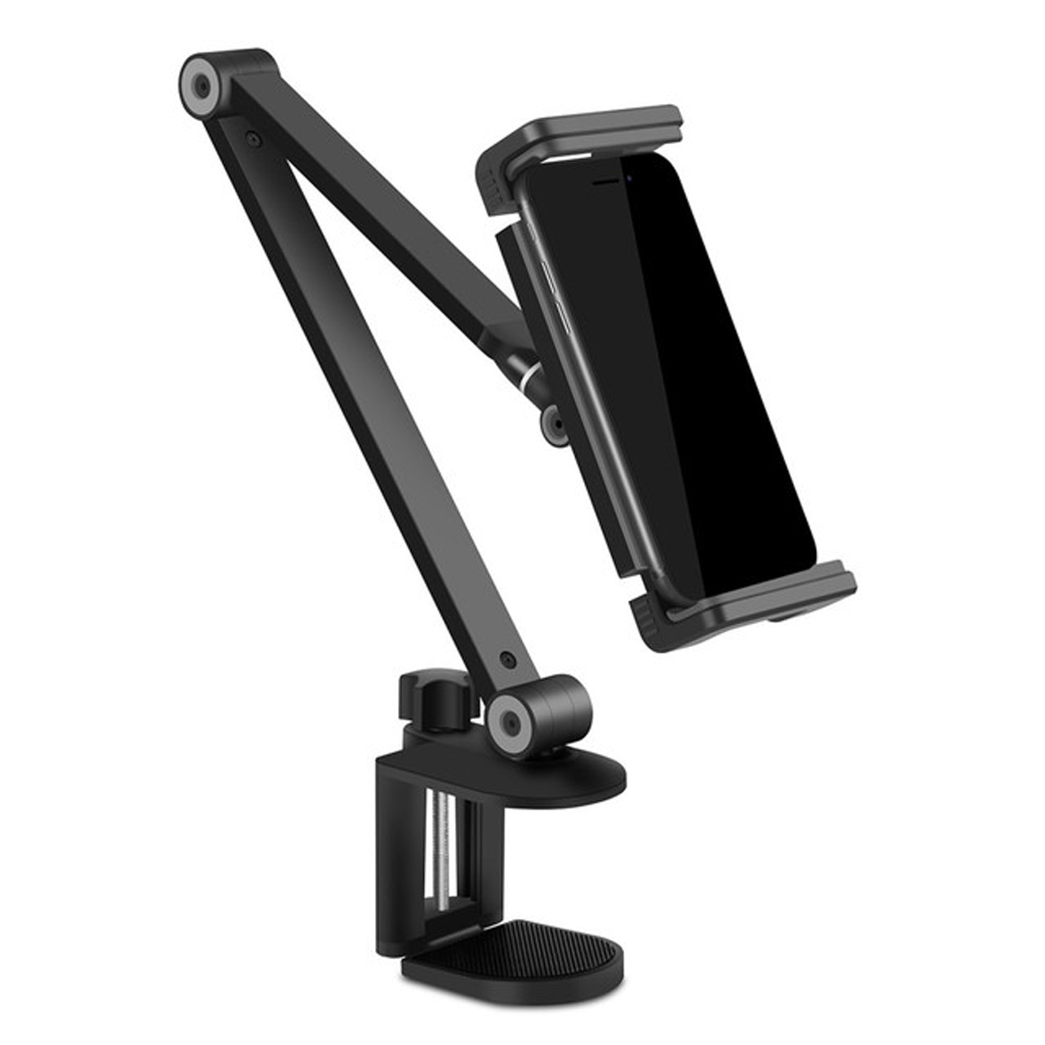 Adjustable Aluminium Alloy Mobile Phone & Tablet Mount Clamp