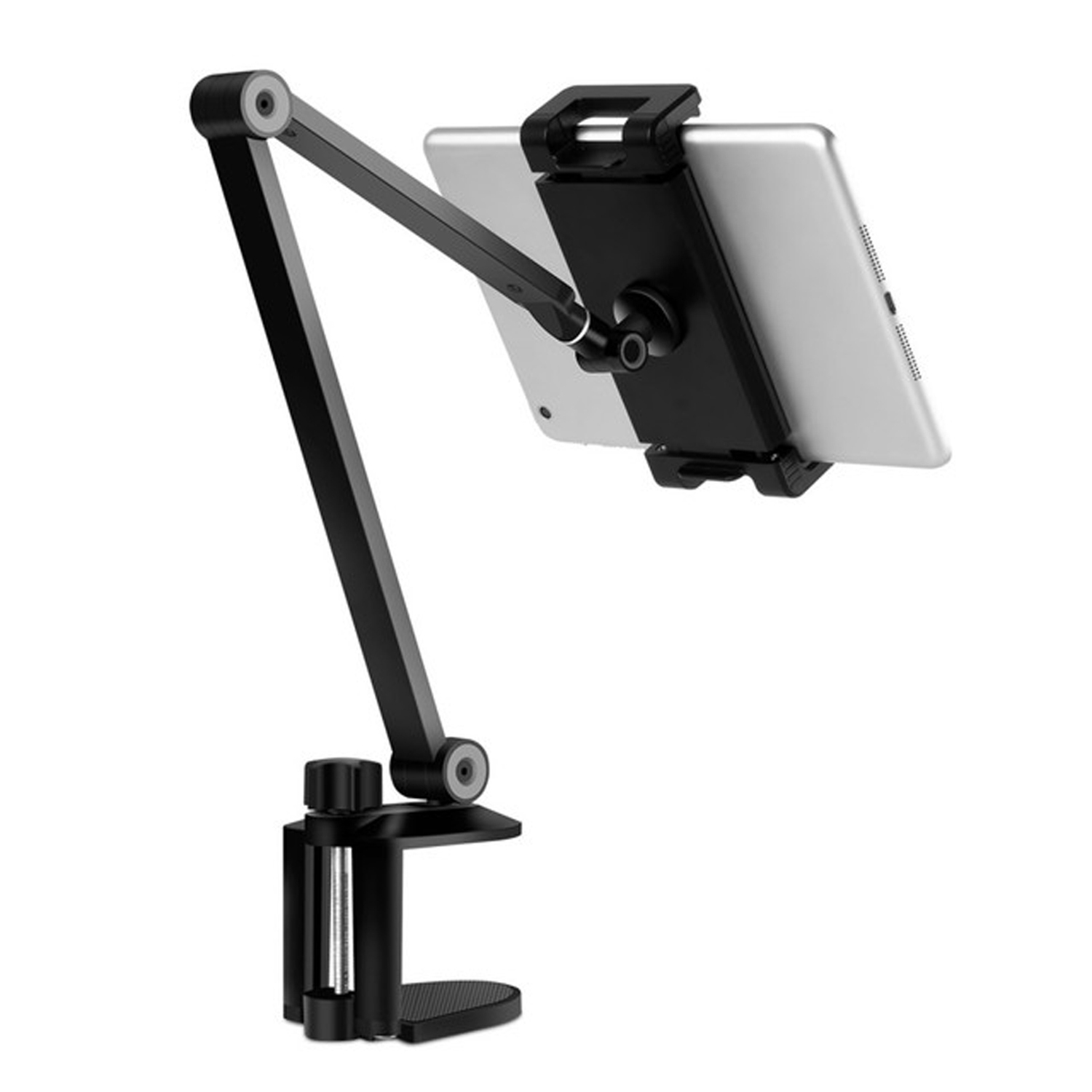 Adjustable Aluminium Alloy Mobile Phone & Tablet Mount Clamp