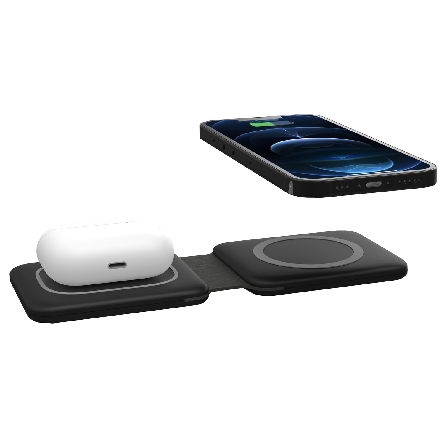 Black 2-in-1 Gadget Wireless Charger