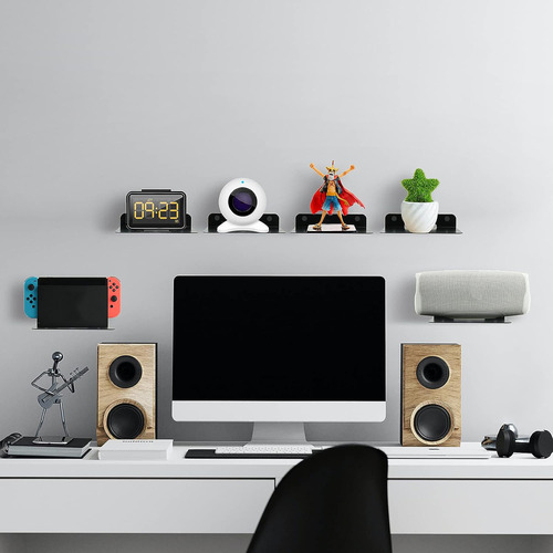 30cm Floating Acrylic Wall Shelf
