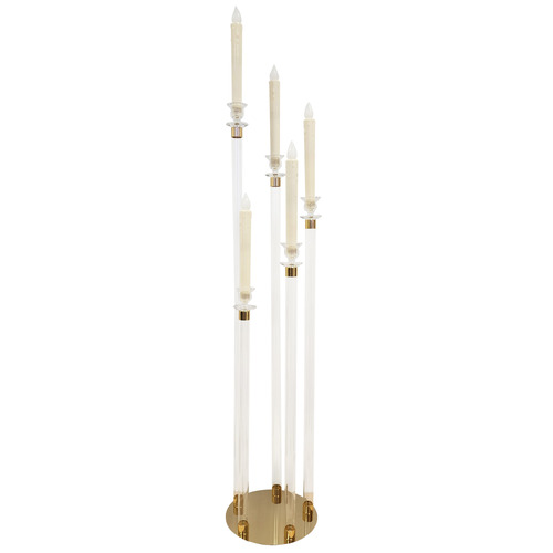 109cm 5 Light LED Acrylic Candelabra