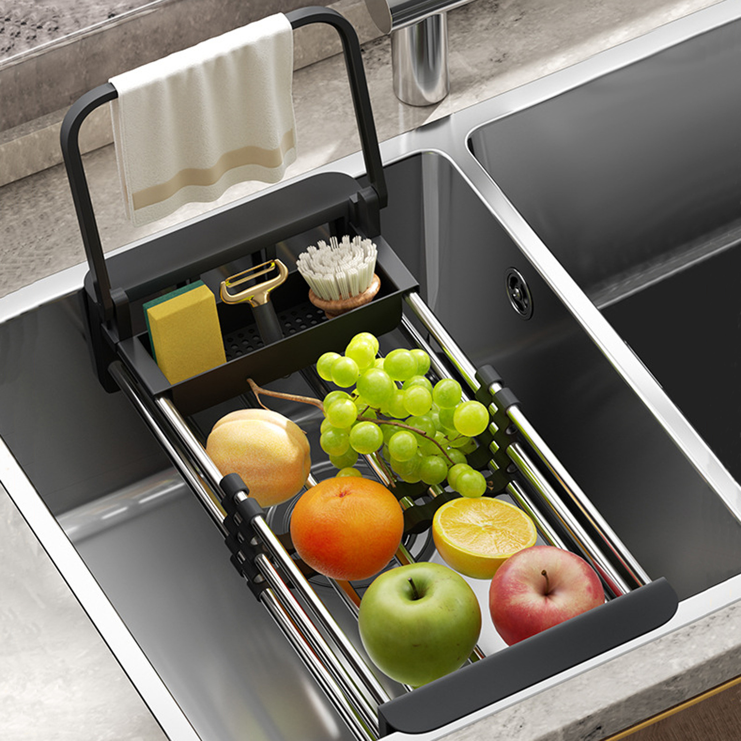 Stainless Steel Sink Drainer Basket