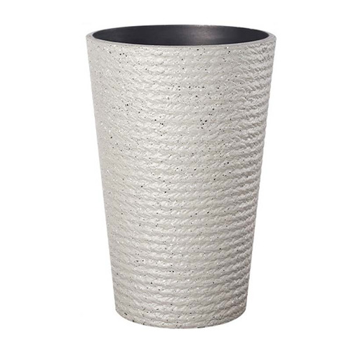 Ceramic-Look Resin Plant Pot