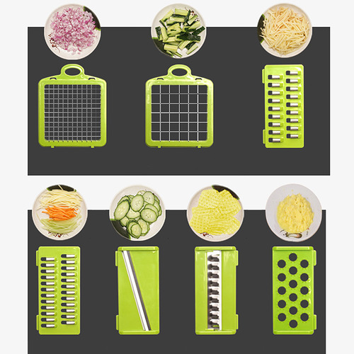 8 piece Multifunction Food Chopper Set