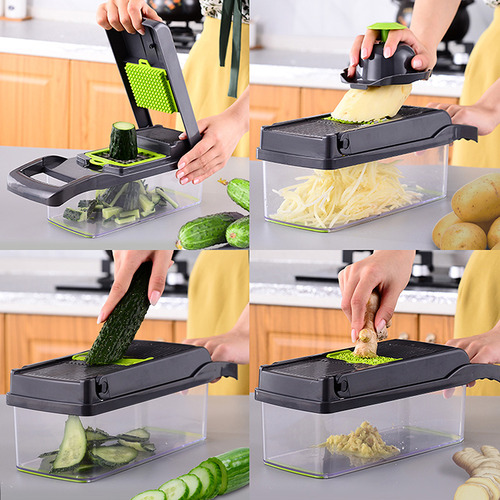 8 piece Multifunction Food Chopper Set