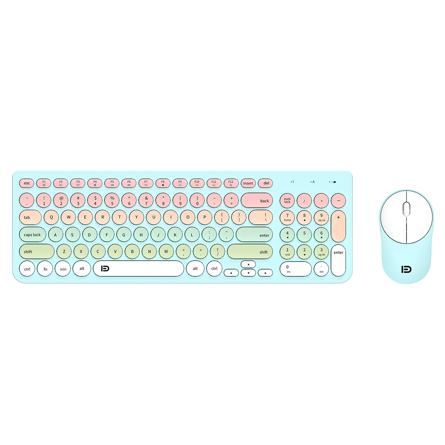 Bluetooth Wireless Keyboard with Mouse Set