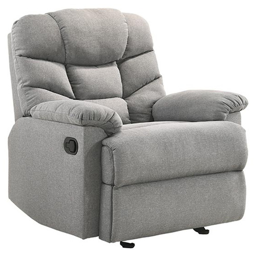 Light Grey Fabby Fabric Recliner Armchair