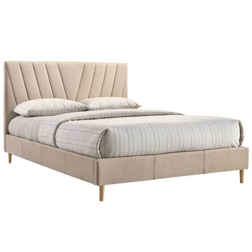 NordicHouse Leafy Upholstered Queen Bed Frame Temple & ster