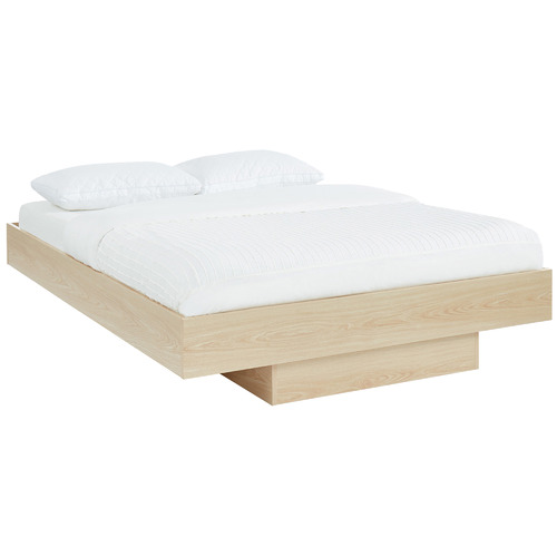 Nordichouse Natural Nook Floating Bed, Floating Bed Frame Queen Size