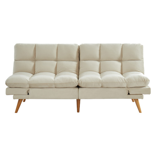 NordicHouse Buffy 3 Seater Velvet Sofa Bed | Temple & Webster