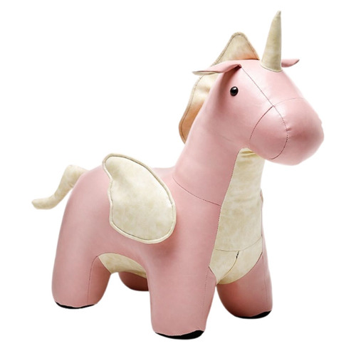 Kids' Pink Lillian Unicorn Faux Leather Chair Temple & ster