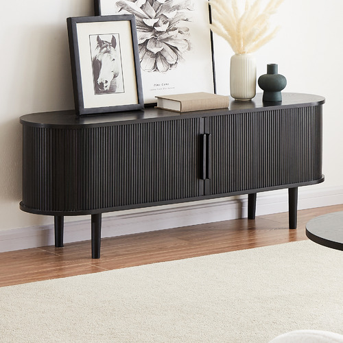 NordicHouse 160cm Chandni Ribbed TV Unit | Temple & Webster