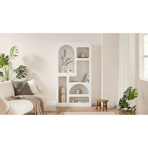 Sora Wooden Tall Shelving Unit