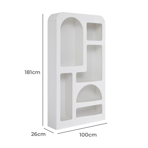 Sora Wooden Tall Shelving Unit
