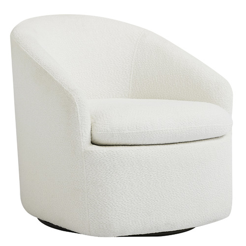 Carrie Boucle Swivel Chair