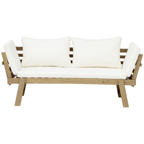 Belaya Acacia Wood Outdoor Daybed Temple & ster