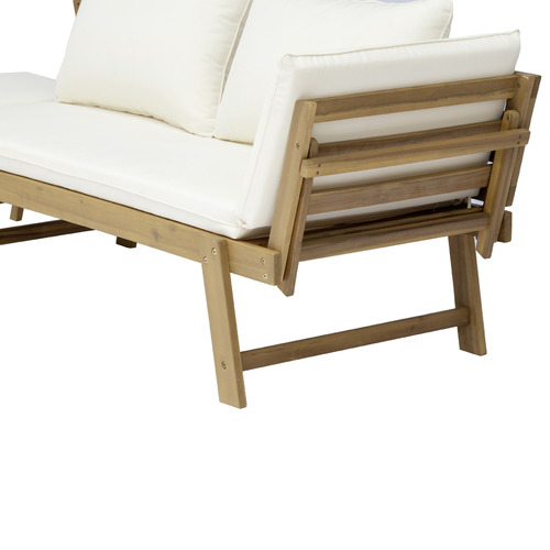Belaya Acacia Wood Outdoor Daybed Temple & ster